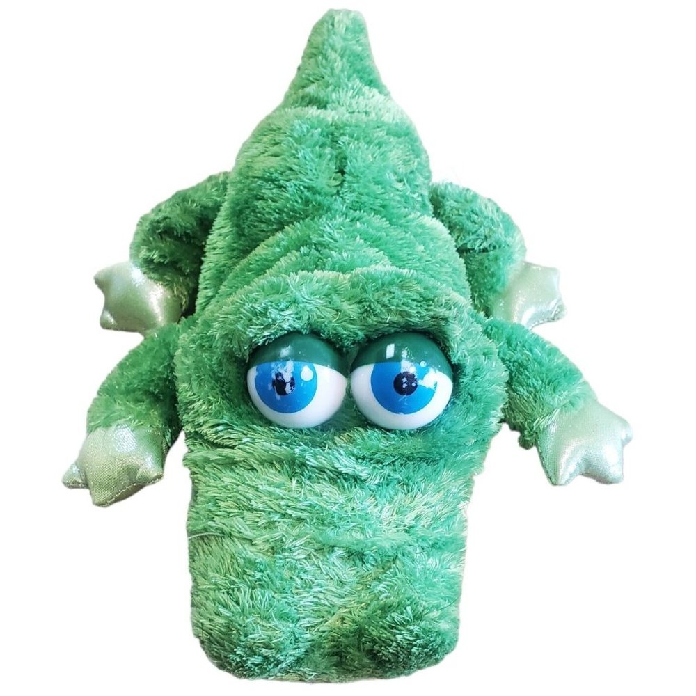 Aurora World Crocodile Alligator Hand Puppet  13" Plush Body Green Stuffed Toy